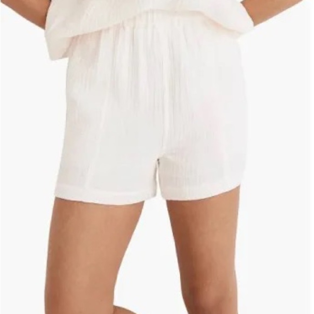 Madewell Easy Pull-On Shorts in Lightspun Size M